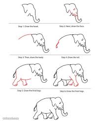 Are you searching for elephant animals png images or vector? How To Draw Easy Animals Step By Step Image Guides Animal Drawings Elephant Artwork Elephant Drawing