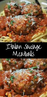 In This Recipe The Italian Sausage Adds A Ton Of Flavor To The Meatballs Already Ground Italian Sausage Recipes Pork Sausage Recipes Italian Meatballs Recipe