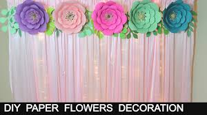 Choose from a variety of canvas art, framed art, photo frames and more in every style and find wall décor that aligns with your personality and design aesthetic. Floral Birthday Decoration At Home Paper Flowers Decoration For Birth Paper Flowers Paper Flowers Diy Paper Flower Tutorial