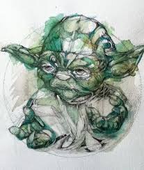 Pin By Esther Rogers On Watercolor Splash Art Yoda Art Star Wars Art Art