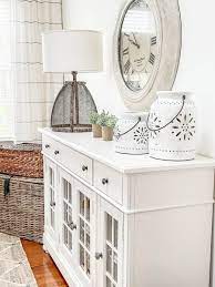 Think of your buffet table as having a horizontal plane and vertical plane. Decorating Sideboards And Buffets Stonegable