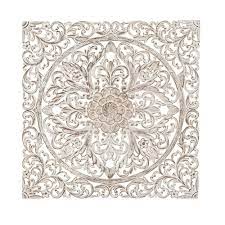 Traditional Carved Floral Medallion Pine Wood Wall Panel Olivia May Medallion Wall Decor Traditional Wall Decor Wood Panel Walls
