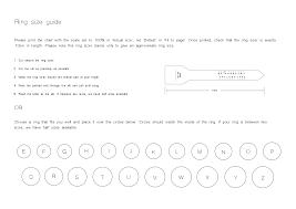 printable ring sizer little hangings jewellery