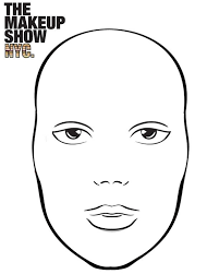 Makeup Face Coloring Pages To Print Fun For Kids In 2020 Makeup Face Charts Face Chart Face Template