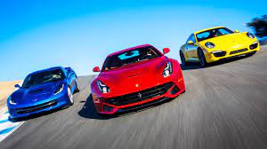 Calling all c7s and congrats to our c6 winners! 2014 Ferrari F12 Berlinetta Vs 2014 Chevrolet Corvette C7 Vs 2013 Porsche 911 C4s Head 2 Head Ep 42