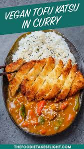 Japanese Tofu Katsu In Curry Vegan Recipe Tofu Recipes Vegan Tofu Recipes Healthy Vegetarian Recipes