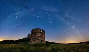 Meteor showers are great showy celestial events where a number of meteors descend or radiate from a single point in the sky. Zgmenisqohlvlm