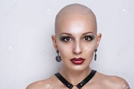 Aisha hinds alopecia bald and beautiful bald baddies bald beauties bald heads beauty black women with bald heads celebrity culture entertainment essence live fashion national hair loss. Close Up Portrait Of Beautiful Bald Woman Wet Skin Drops Of Stock Photo Picture And Royalty Free Image Image 92777221