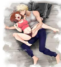 Rule 34 Dev - bakugou_katsuki breasts couple grchloex holding_leg kacchako  my_hero_academia penis pussy straddling uraraka_ochako vaginal_sex|873667