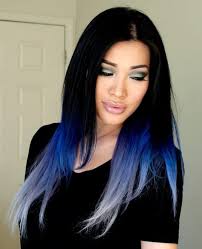Short black hair for blue eyed girl. 11 Ethereal Ombre Hairstyles For Girls With Dark Skin