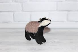 Honey Badger Needle Felt Woodland Wild Animal Teacher Present Etsy Presents For Teachers Animals Wild Spirit Animal Totem