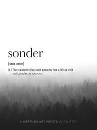 Sonder Definition Printable Definition Print Word Definition Wall Art Definition Decor Inspiring Definition Sonder Weird Words Aesthetic Words Rare Words