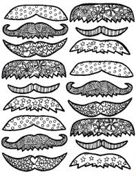 Mustache coloring pages coloring home. Mustache Coloring Worksheets Teaching Resources Tpt
