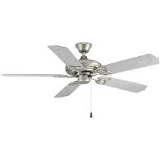 Meanwhile, ceiling fans only appropriate for indoors are ceiling fans can be made of galvanized steel, iron, wood, aluminum, and stainless steel. Progress Lighting Air Pro Collection 52 In Indoor Or Outdoor Galvanized Ceiling Fan P2502 141 The Home Depot