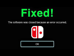 Nintendo Switch The Software Was Closed Because An Error Occurred Fixed Easy Youtube