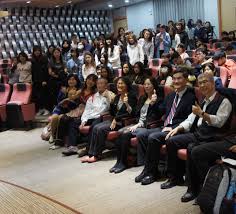 Ambassador Abraham Chu of the Institute of Diplomacy and International  Affairs delivers a speech