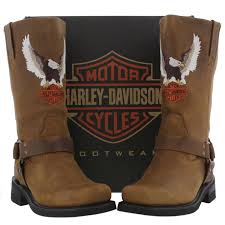 Harley Davidson Mens Darren Motorcycle Harness Boots Brown 183 Boots Harness Boots Harley Davidson Boots