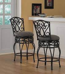 Iron Bar Stools Swivel Counter