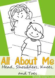Head Shoulders Knees And Toes From Abcs To Acts Me Preschool Theme All About Me Preschool Theme All About Me Preschool
