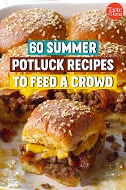 54 Summer Potluck Recipes To Feed A Crowd Summer Potluck Recipes Potluck Recipes Summer Potluck