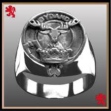 Gordon Scottish Clan Crest Ring GC100 Sterling Silver and Karat Gold