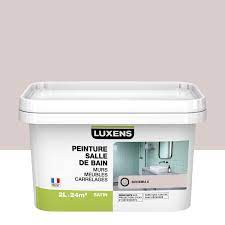 Luxens satin peinture couleurs intérieures toutes pièces rose blush n°1 0.5l. Peinture Salle De Bains Toute Surface Salle De Bains Luxens Bohemia 6 Satine 2 L Leroy Merlin