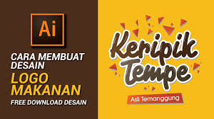 Cara Membuat Desain Logo Keripik Tempe Youtube