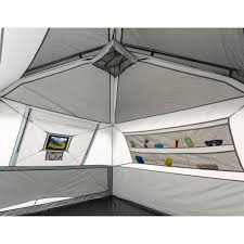 Easy to set up, this ozark trail family cabin tent comfortably fits two queen airbeds or up to 11 campers (eight in main cabin plus three in private room) in sleeping bags on the floor. Ozark Trail 13x9 Cabin Tent Sleeps 6 Promotions