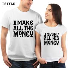 Save up to 35% on your first kohl's charge order! Pstyle Summer Tshirt Make And Spend Money Couple T Shirt White Short Sleeve T Shirt Couples Tee Tops O Neck Modal Lovers Gifts Buy At The Price Of 6 33 In Aliexpress Com Imall Com