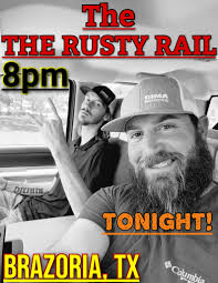 Tonight!! We're at The Rusty Rail in Brazoria! Our only show this weekend  so we're definitely jumpin' the tracks and burnin' it down! 🤘😎 See y'all  there!