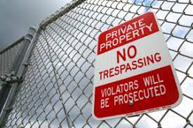 Trespassing synonyms, trespassing pronunciation, trespassing translation, english dictionary definition of trespassing. Sending A Letter Of No Trespass
