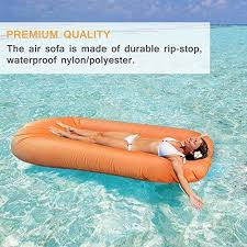 Inflatable Chair Lounger Portable Camping Air Mattress Sofa Bed Puncture Proof Bial Air Mattress Camping Mattress Sofa Inflatable Chair