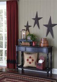 Wine Hearth Home Lined Single Curtain Panel 72 X 84 Americana Home Decor Primitive Decorating Country Country House Decor