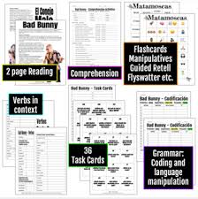 See more ideas about bunny quotes, spanish quotes, bad. Bad Bunny Spanish Music Mini Unit Preterite Imperfect Reading And Activities