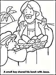 A Small Boy Shared Lunch With Jesus Coloring Pages Super Coloring Pages Fish Coloring Page