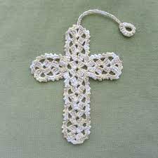 I knew right away that i wanted to make some bookmarks with her crochet pattern. Cross Bookmark Two Patterns Rainbow Junkie