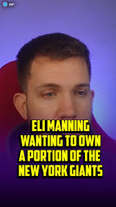 Can Eli Manning really save the #Giants franchise IF HE is able to buy a  part of the franchise? #NFL #NFLnews #NYGiants #NYG #Football #Superbowl  #elimanning