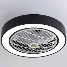 It features lifetime dimmable led light strips so you never have to go to the trouble of changing a bulb. Ceiling Fan With Lights Invisible Acrylic Blade Metal Shell Ceiling Light Fan Led Remote Control 3 Color Dimmable Lighting Fan 22 Inch Black Buy Online In Guernsey At Guernsey Desertcart Com Productid 170102829