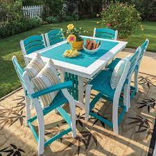 Amish Regal Breeze Contempo 7 Piece Poly Balcony Set Outdoor Patio Set Outdoor Patio Furniture Outdoor Patio Table