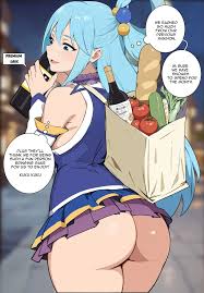 Aqua and Kazuma porn comic