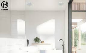 In this video we cover important things to consider when choosing ceiling speakers for the bathroom as well as the best speakers solutions across various. Herdio 160w 4 Inch Ceiling Bluetooth Speaker Kit Amplifier Water Resistant Ceiling Speakers For Bathroom Kitchen Home Outdoor Amazon Co Uk Electronics Photo