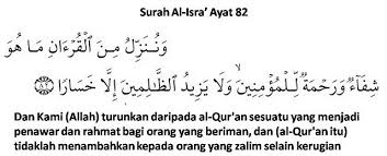 Banyak orang yang tahu tentang ayat syifa ini. Al Quran Adalah Obat Segala Penyakit Perkara Hati