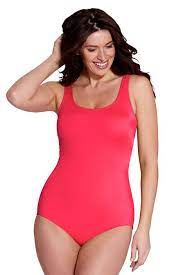 Women S Tugless One Piece Swimsuit Control From Lands End One Piece One Piece Swimsuit Swimsuits