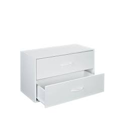 3.7 out of 5 stars with 3 ratings. Closetmaid 24 In W White Base Organizer With Drawers For Wood Closet System 1566 The Home Depot Plastic Drawer Organizer Closet Drawers Wood Closet Systems