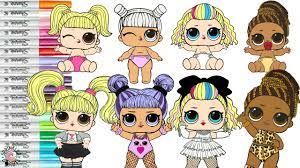 Largest collection with perfect resolution 200 images. Lol Surprise Dolls Coloring Book Pages Pop Club 80s Bb Oops Baby Daring Diva Fierce Lil Sisters Youtube