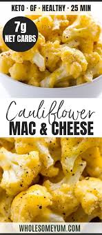 Low Carb Cauliflower Mac And Cheese Recipe With Keto Cheese Sauce This Healthy Low Carb Cauliflower Mac And Che Recipes Pescetarian Recipes Healthy Recipes