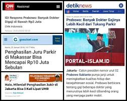 Dokter dianggap sebagai suatu profesi yang prestise karena mampu memberikan gaji relatif besar. Idi Benarkan Pernyataan Prabowo Soal Banyak Gaji Dokter Di Bawah 3 Juta Eramuslim