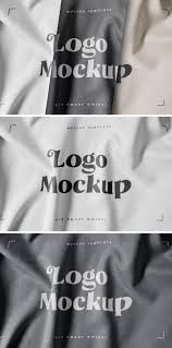 Download Fabric Print Logo Mockup Set In Apparel Mockups On Yellow Images Creative Store