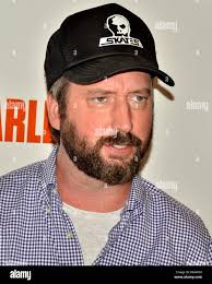 Tom Green arrived at the Red Carpet Premiere of "I Am Chris Farley" at the  Linwood Dunn Academy Theater Stock Photo