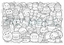 This coloring page for adults looks lovely in christmas colors like reds and greens. Food Cute Coloring Pages Hard Novocom Top
